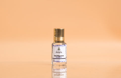 Soulagement de la migraine - Huile essentielle biologique à base d'eucalyptus 10 ml